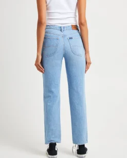 Mid Slim Straight Denim Jeans Lafayette Blue