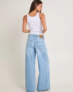 Mid Stevie Relaxed Denim Jeans Set Time Blue