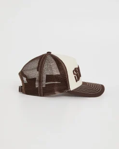 Mid-Block Curved Peak Trucker Cap