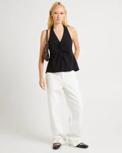 Miley Twist Front Halter Top
