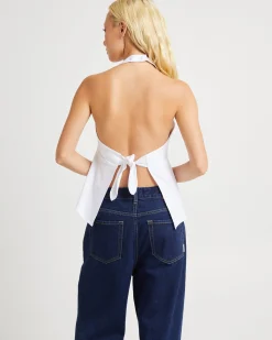 Miley Twist Front Halter Top