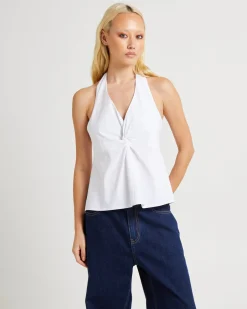 Miley Twist Front Halter Top