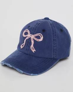Mimi Bow Distressed Cap