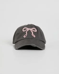 Mimi Bow Distressed Cap