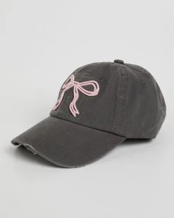 Mimi Bow Distressed Cap