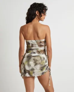 Mindy Butterfly Hem Bandeau Top in Assorted