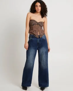 Mindy Butterflyhem Bandeau Top