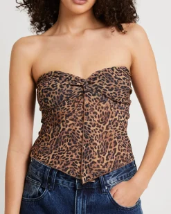 Mindy Butterflyhem Bandeau Top
