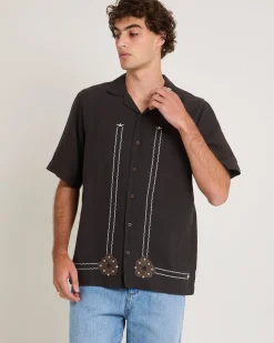 Motif Emb Bowler Shirt