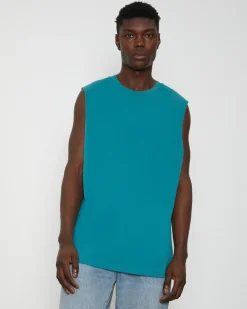 Muscle Tank Tee in Emerald