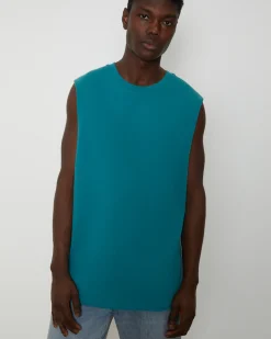 Muscle Tank Tee in Emerald