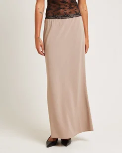 Mya Sweetheart Maxi Skirt Stone