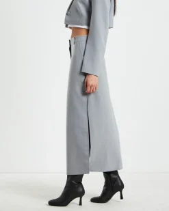 Myla Tailored Pencil Skirt Dove Grey