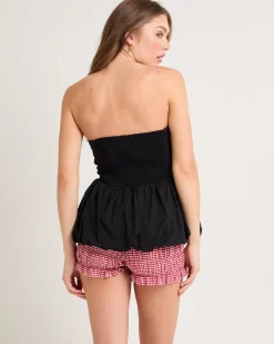 Nadia Bubble Hem Bandeau Top