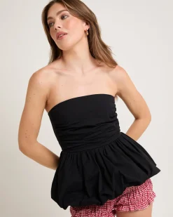Nadia Bubble Hem Bandeau Top