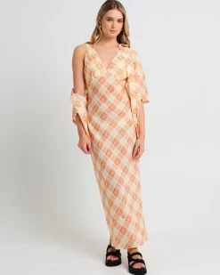 Nahla Check Slip Dress