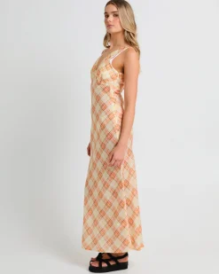 Nahla Check Slip Dress
