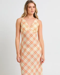 Nahla Check Slip Dress