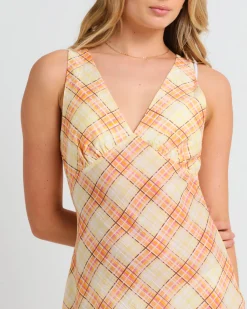 Nahla Check Slip Dress