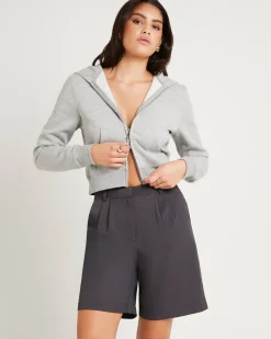 Nalo Cropped Fleece Hoodie