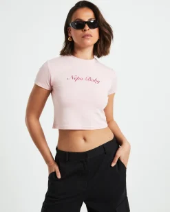 Nepo Baby Tee in Pink