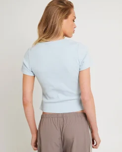 Neri Rib Button T-Shirt