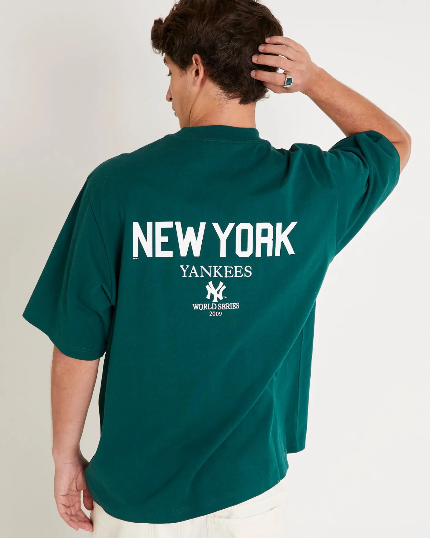 New York Yankees Script Boxy T-Shirt