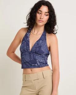 Newspaper Halter Top