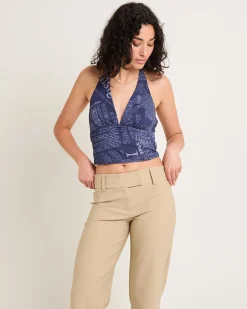 Newspaper Halter Top