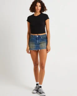 Niche Denim Mini Skirt