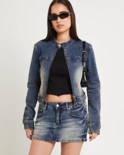 Niche Denim Moto Jacket