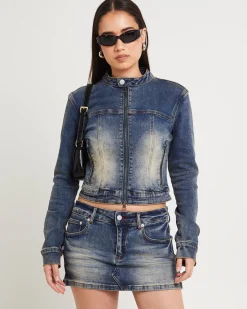 Niche Denim Moto Jacket
