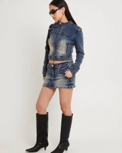 Niche Denim Moto Jacket