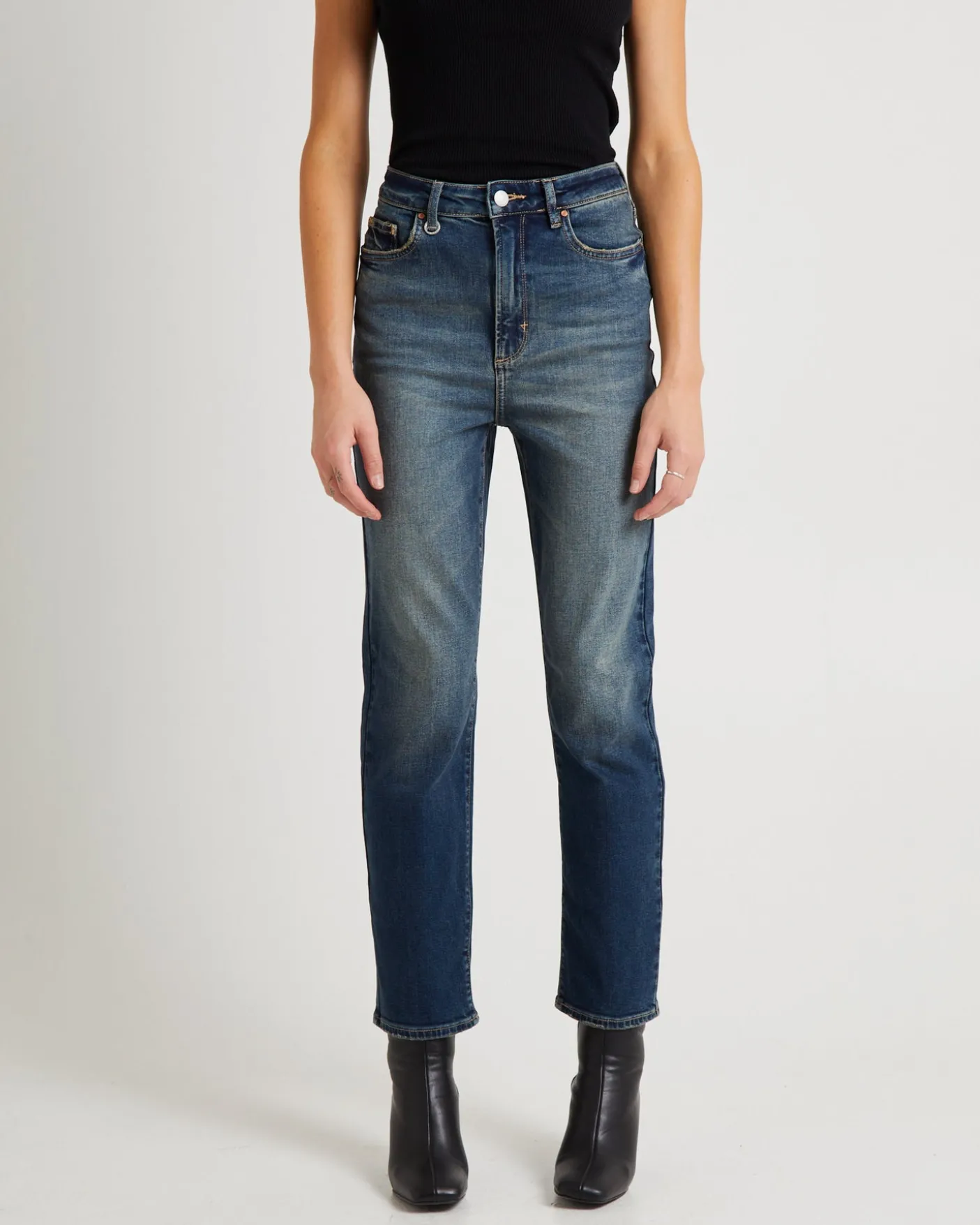 Nico Straight Denim Jeans Gold Mine