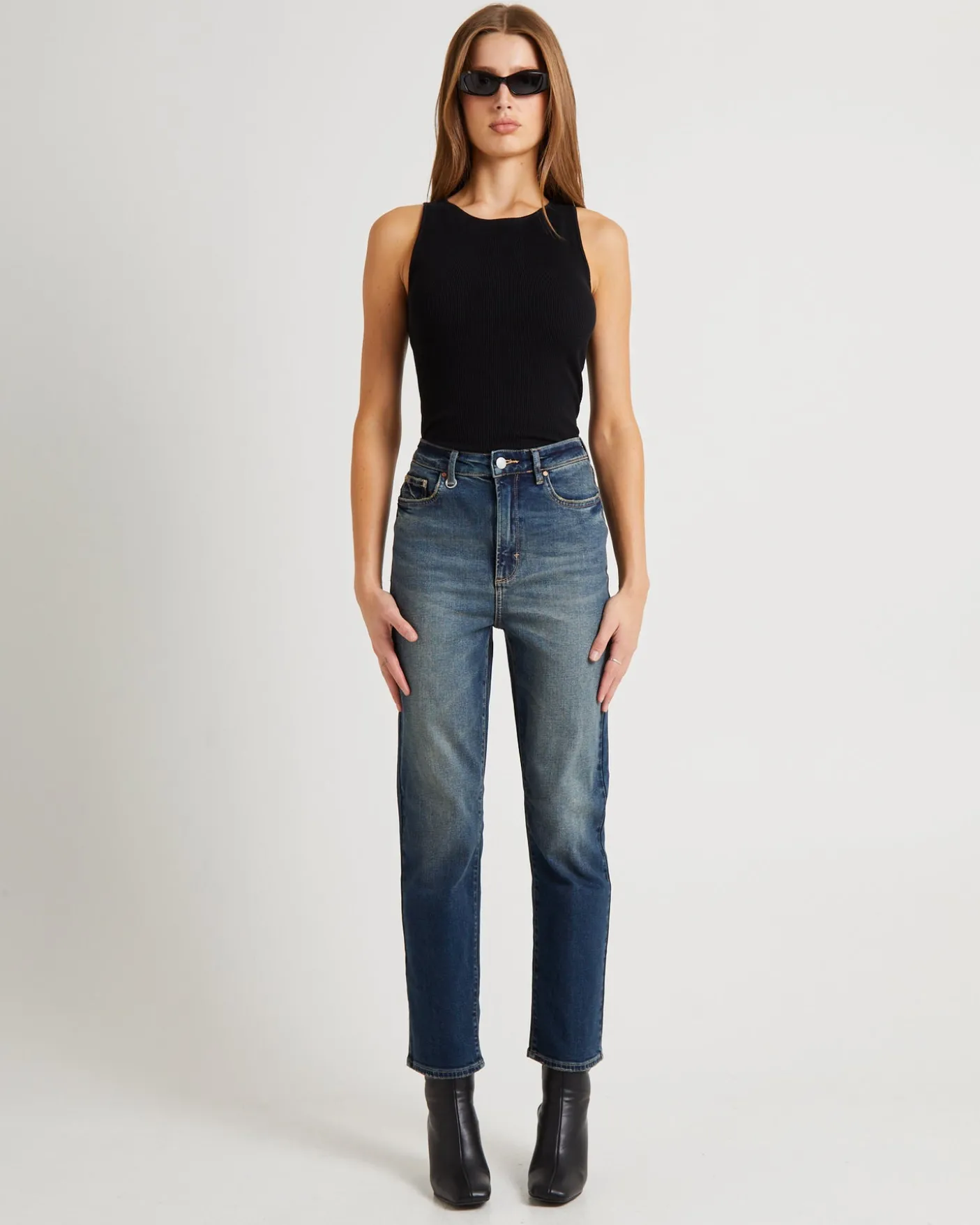 Nico Straight Denim Jeans Gold Mine