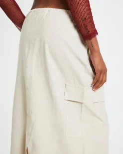 Nikita Parachute Maxi Skirt Cream