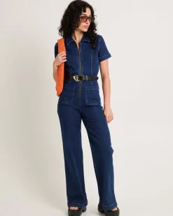 Nikki Denim Maxi Boiler Suit