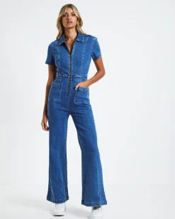 Nikki Denim Maxi Boiler Suit