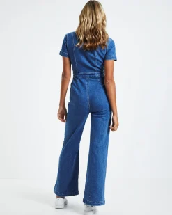 Nikki Denim Maxi Boiler Suit