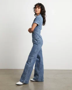 Nikki Denim Maxi Boiler Suit