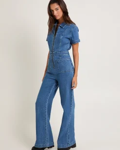 Nikki Denim Maxi Boiler Suit