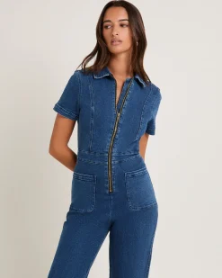 Nikki Denim Maxi Boiler Suit