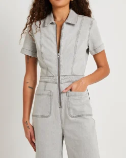 Nikki Denim Maxi Boiler Suit