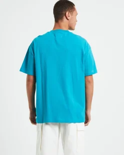 Nitro Short Sleeve T-Shirt in 90s Aqua Blue