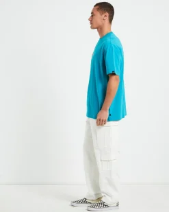 Nitro Short Sleeve T-Shirt in 90s Aqua Blue