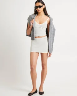 Nori Compact Contrast Knit Top