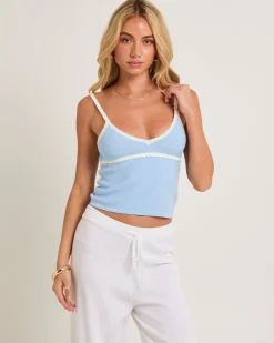 Nori Compact Contrast Knit Top