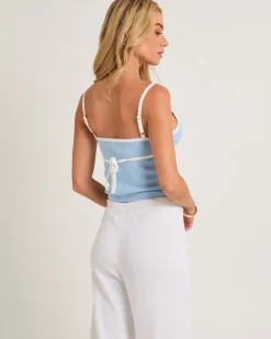 Nori Compact Contrast Knit Top