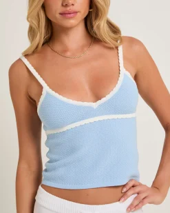 Nori Compact Contrast Knit Top