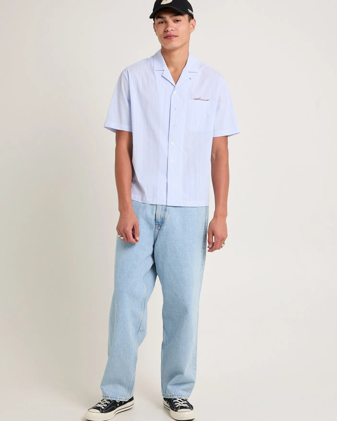 Omar Baggy Denim Jeans Stream Light Retro